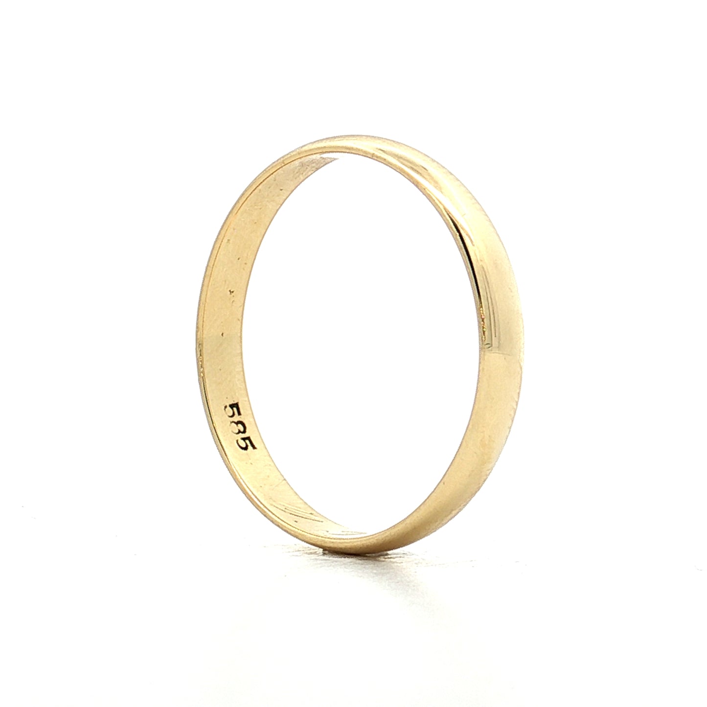Vintage Art Deco Mens Wedding Band 14k Yellow Gold
