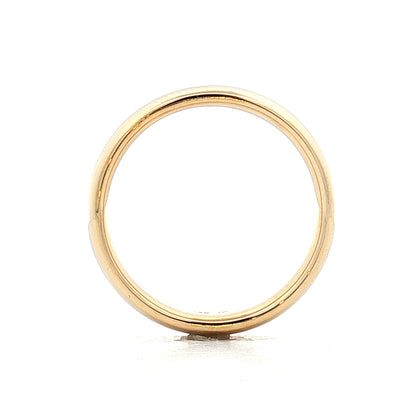 5mm Mens Eurodome Wedding Band 14k Yellow Gold