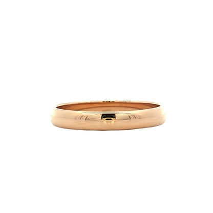 3mm Classic Half Round Wedding Band 14k Yellow Gold