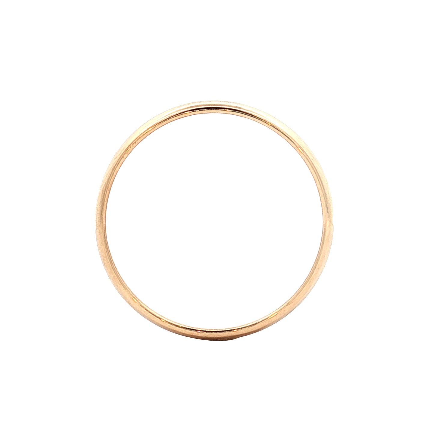 3mm Classic Half Round Wedding Band 14k Yellow Gold