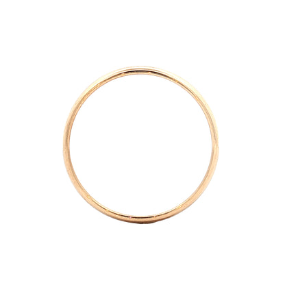 3mm Classic Half Round Wedding Band 14k Yellow Gold