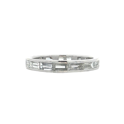 1.75 Baguette Diamond Eternity Band in Platinum