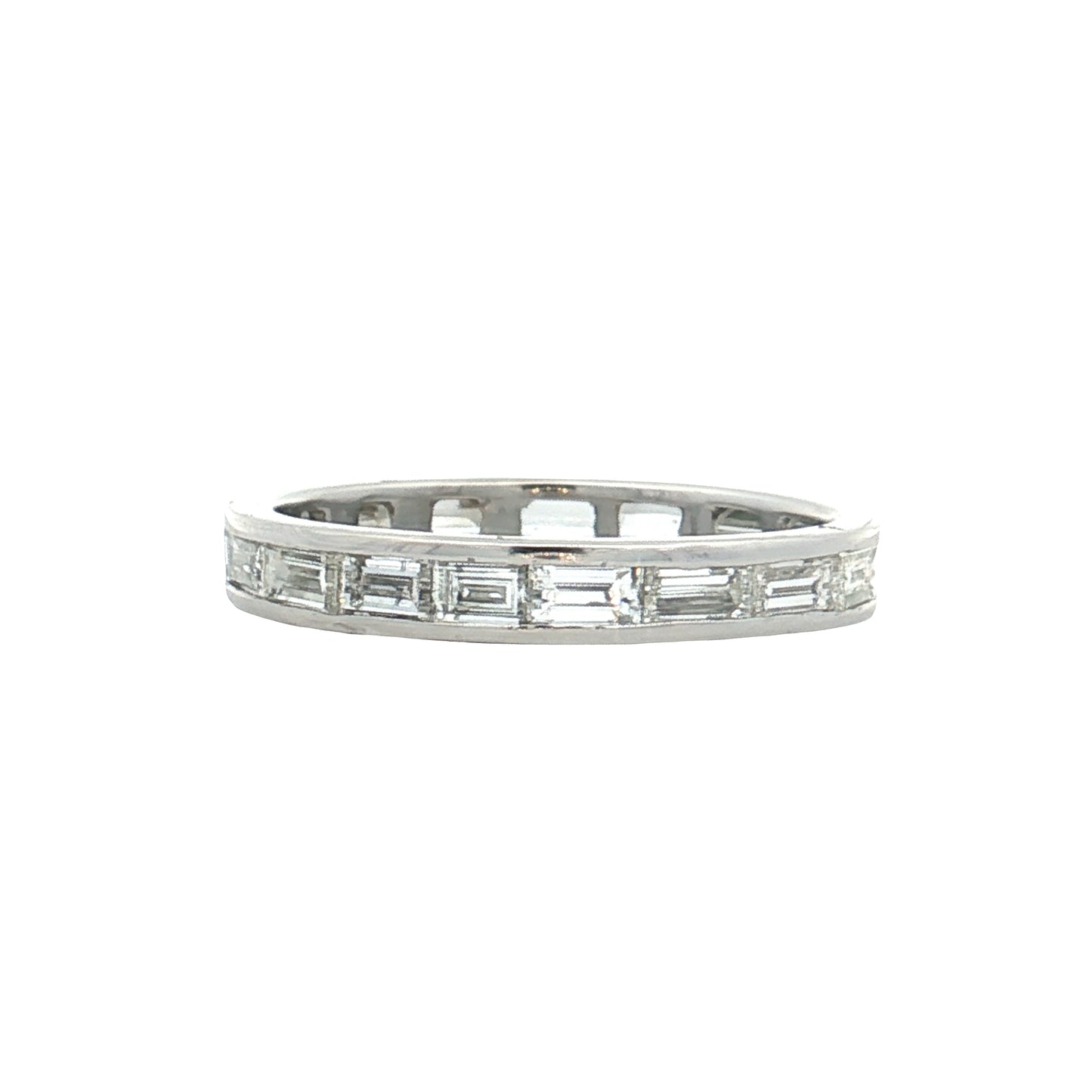1.75 Baguette Diamond Eternity Band in Platinum