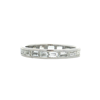 1.75 Baguette Diamond Eternity Band in Platinum