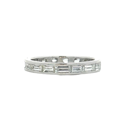 1.75 Baguette Diamond Eternity Band in Platinum