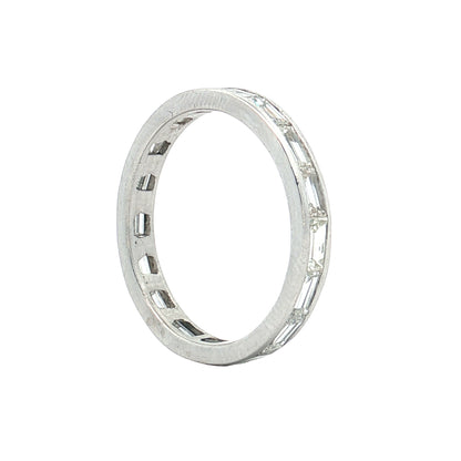 1.75 Baguette Diamond Eternity Band in Platinum