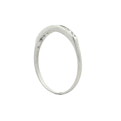 .21 Vintage Deco Diamond Wedding Band Platinum