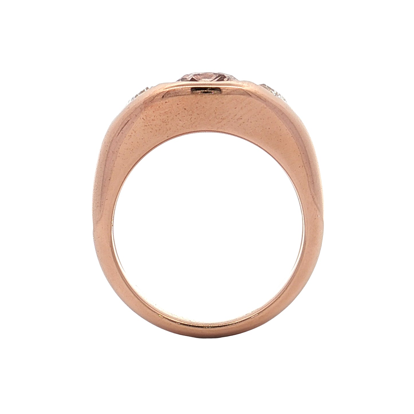 2.62 GIA Cushion Pink Sapphire Engagement Ring 18k