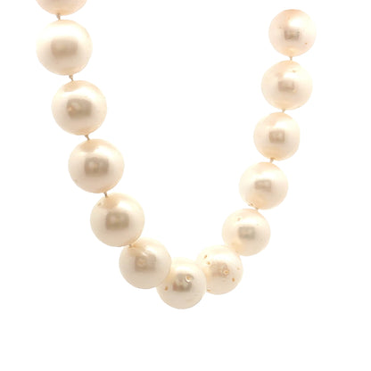 20" Freshwater Pearl Necklace 14k Yellow Gold