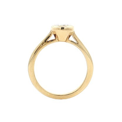 1.17 GIA Pear Diamond Engagement Ring 18k Yellow Gold