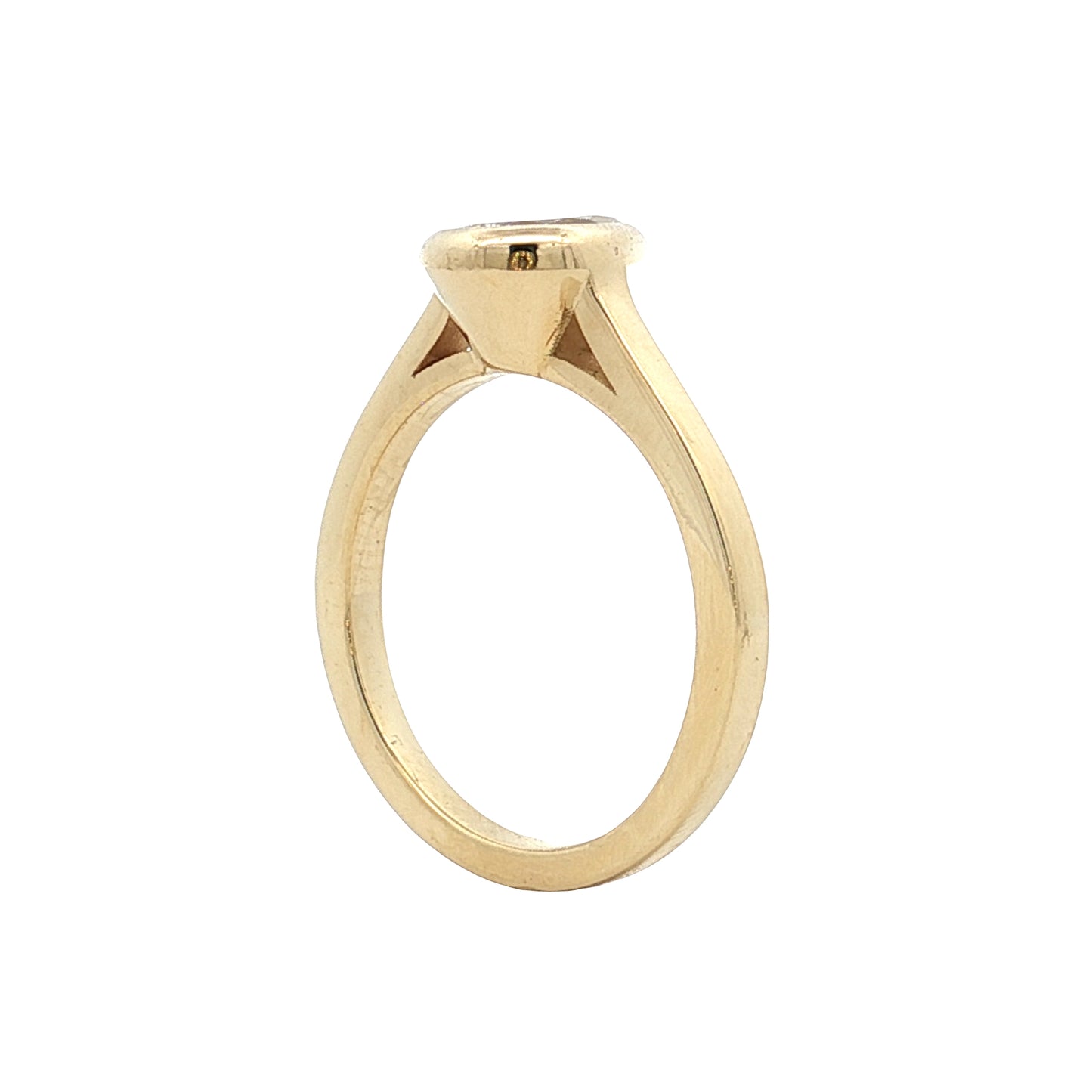 1.17 GIA Pear Diamond Engagement Ring 18k Yellow Gold