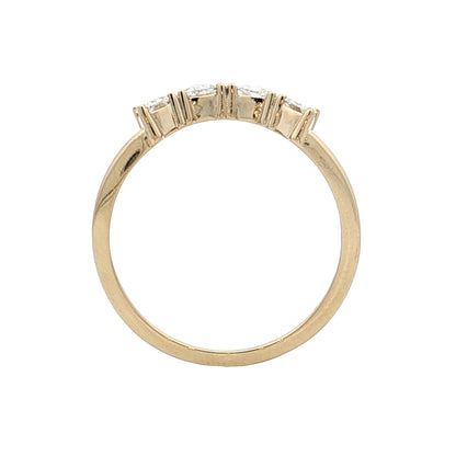 .24 Trillion Diamond Contour Wedding Band 14k