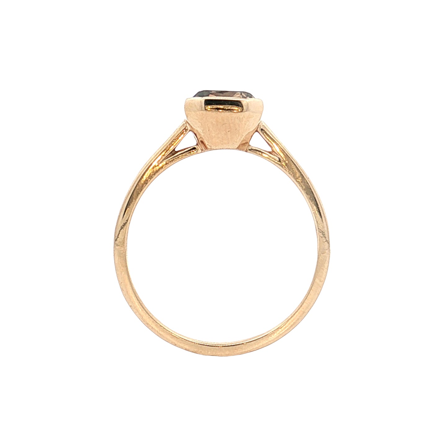 1.65 Radiant Fancy Brown Diamond Engagement Ring 14k