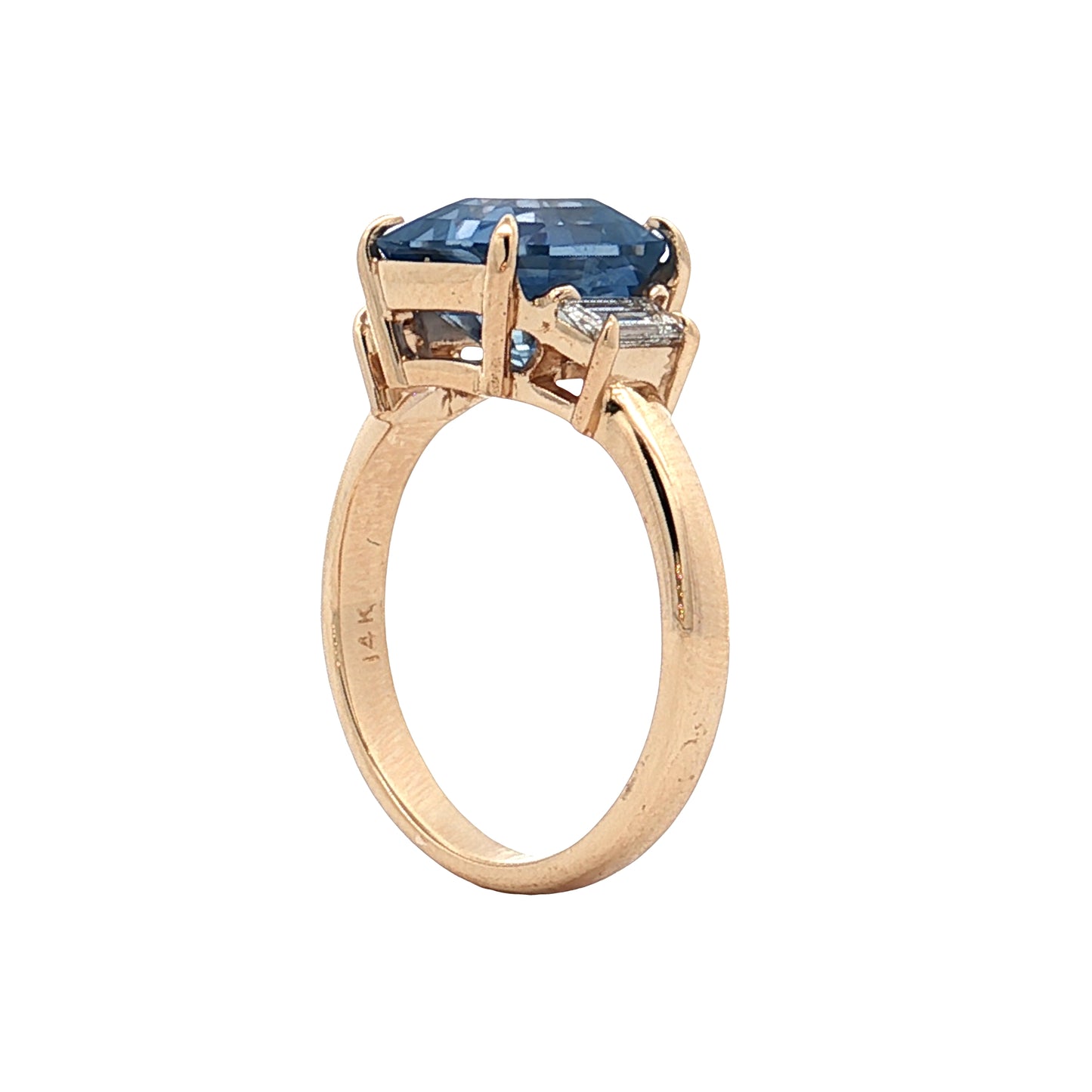 4.16 GIA No Heat Sapphire Engagement Ring 14k