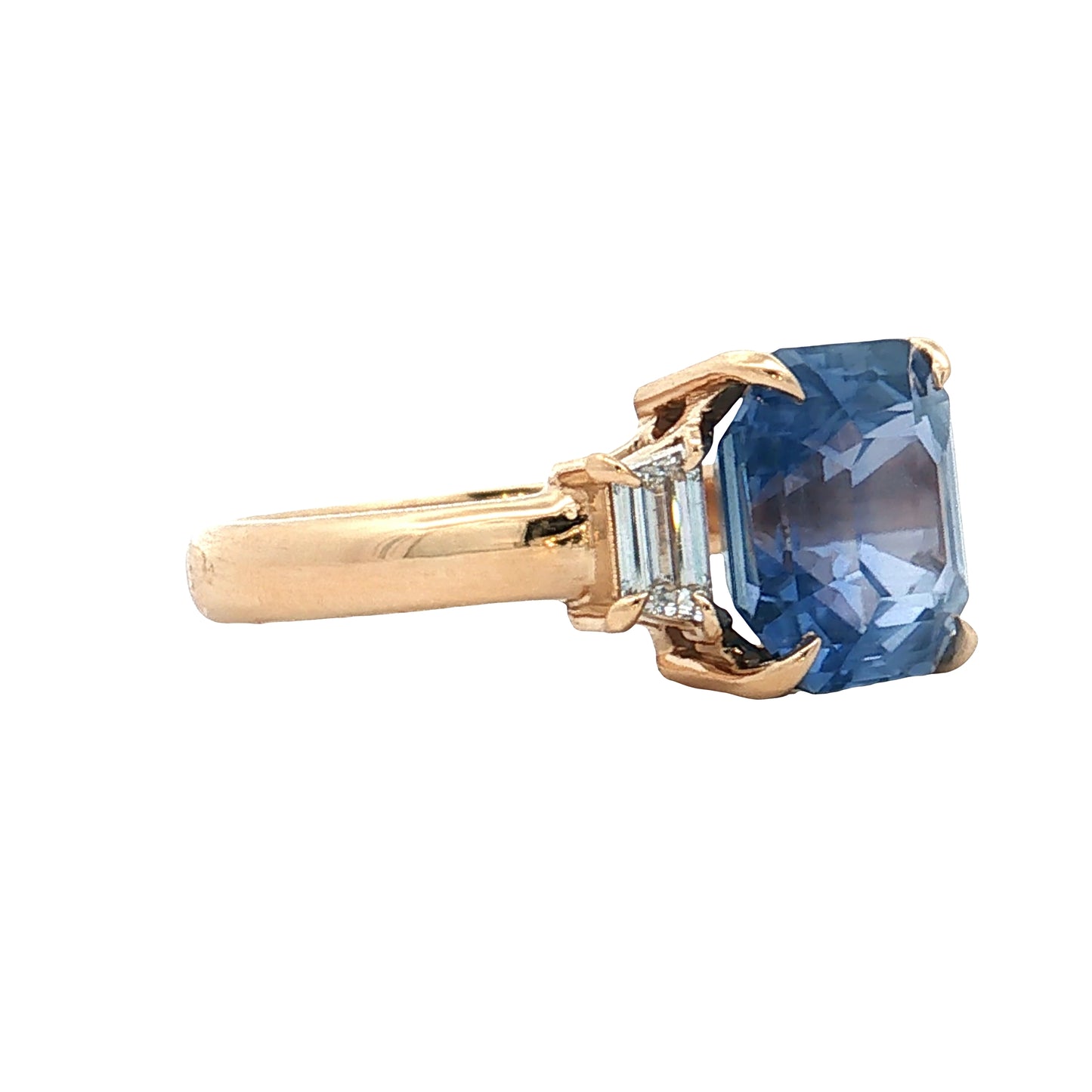 4.16 GIA No Heat Sapphire Engagement Ring 14k