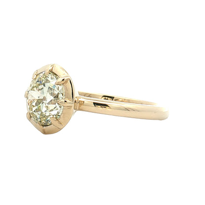 2 Carat GIA Old European Diamond Engagement Ring 14k