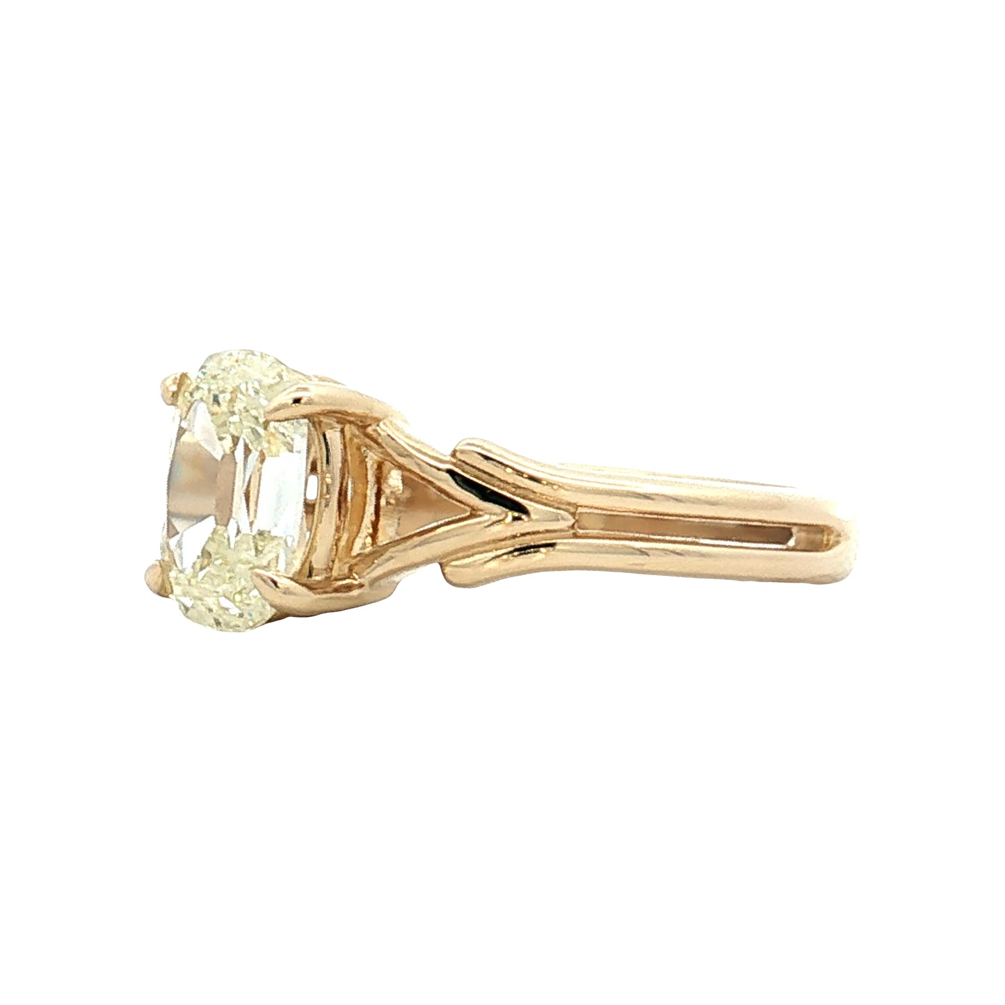 1.19 Old Mine Diamond Engagement Ring 14k Yellow Gold