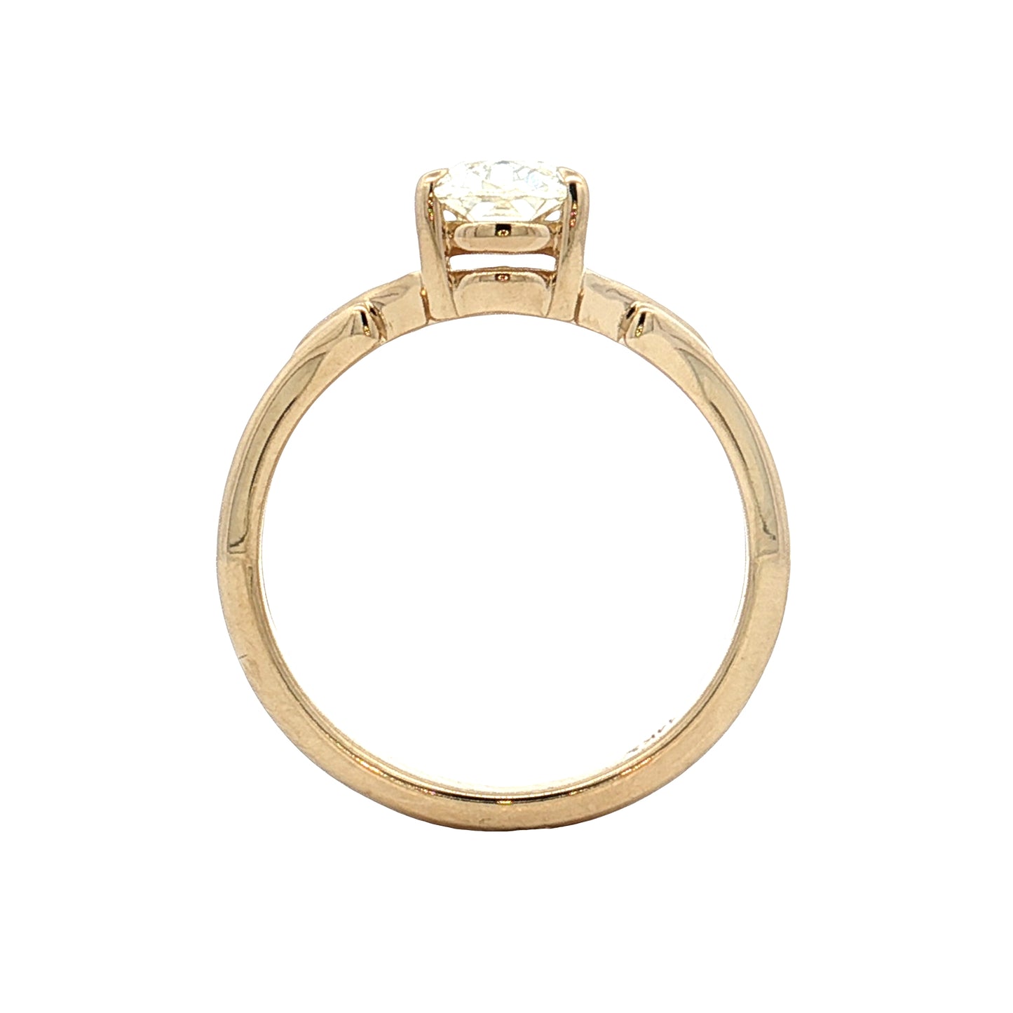 1.19 Old Mine Diamond Engagement Ring 14k Yellow Gold