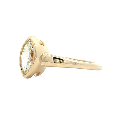 .90 Marquise Solitaire Diamond Engagement Ring 14k