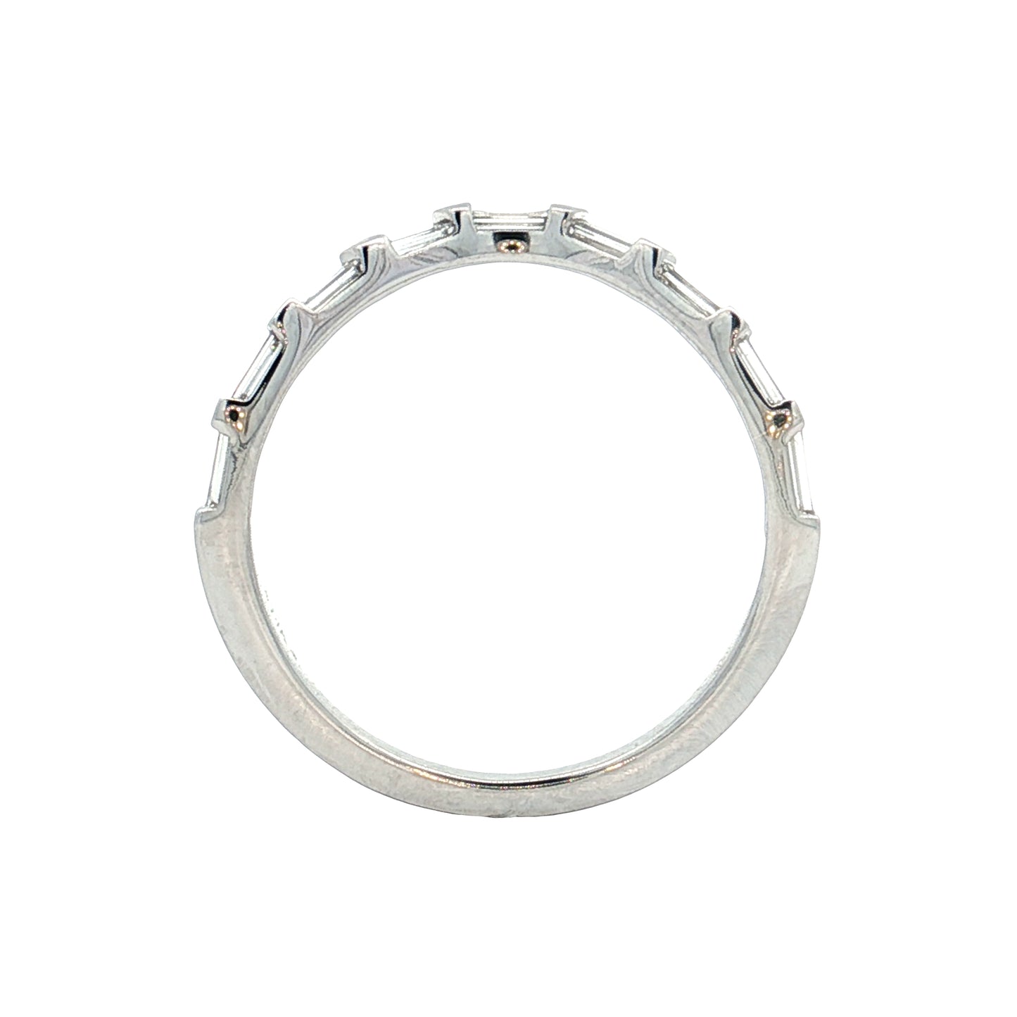 .63 Baguette Diamond Contour Wedding Band 14k