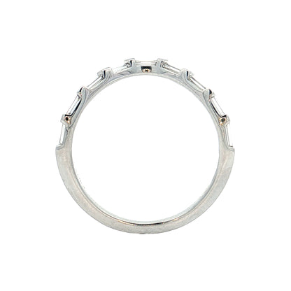 .63 Baguette Diamond Contour Wedding Band 14k