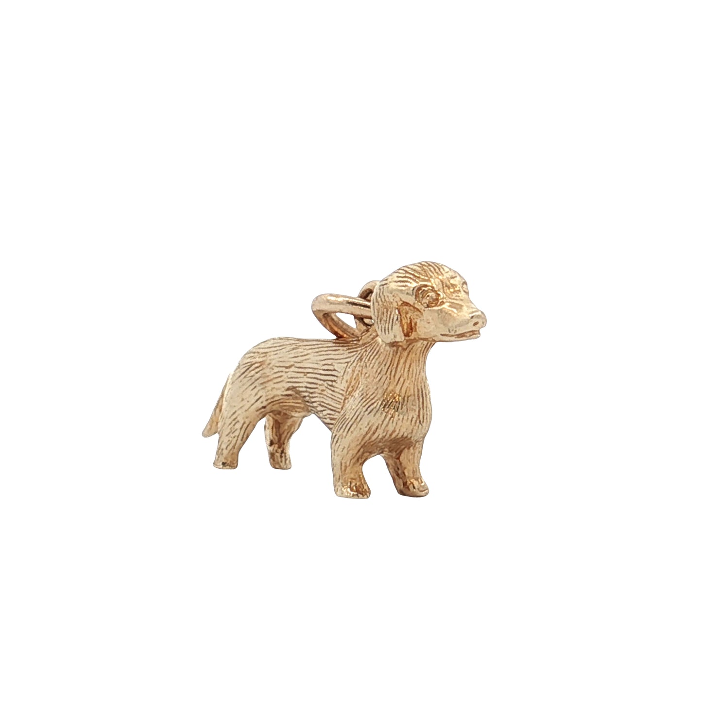 Dachshund Charm in 14k Yellow Gold