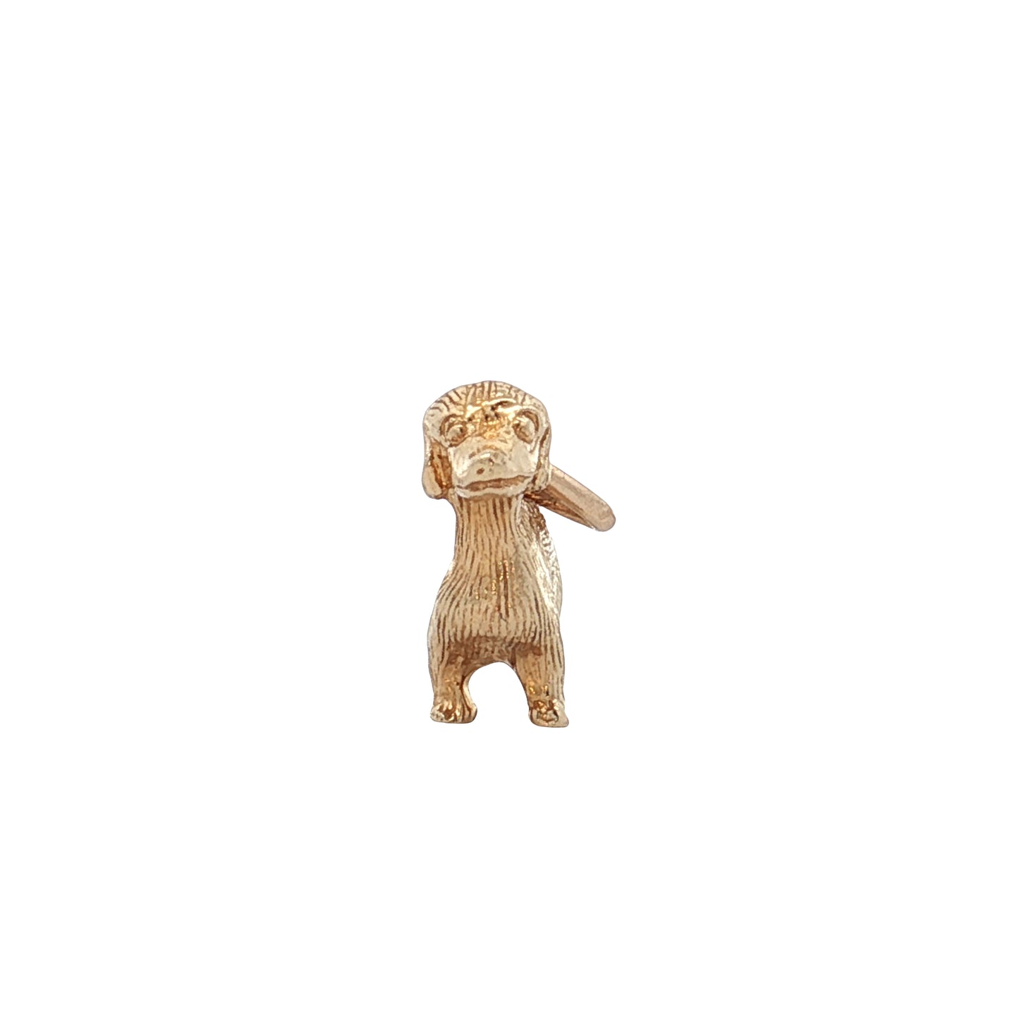 Dachshund Charm in 14k Yellow Gold