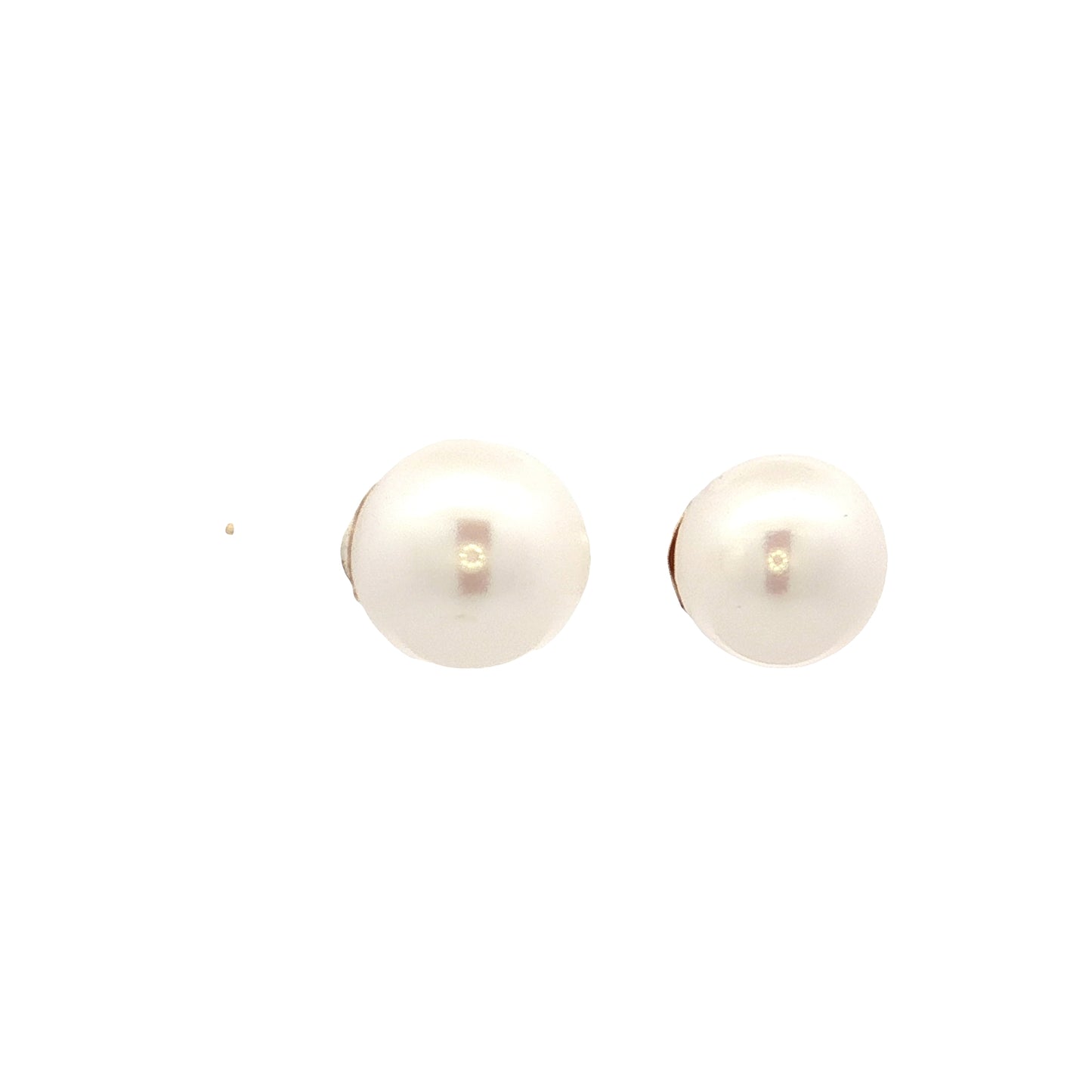 8mm Freshwater Pearl Stud Earrings 14k Yellow Gold