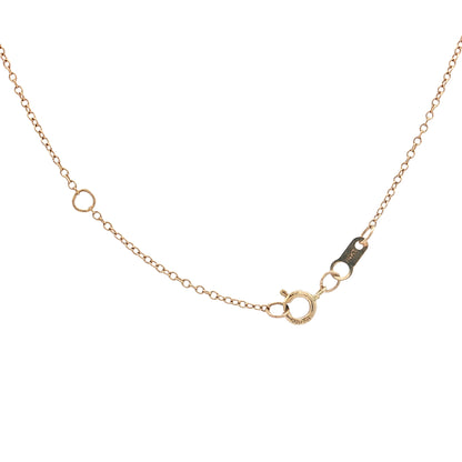 Antique Art Nouveau Moon Face Pendant Necklace 14k