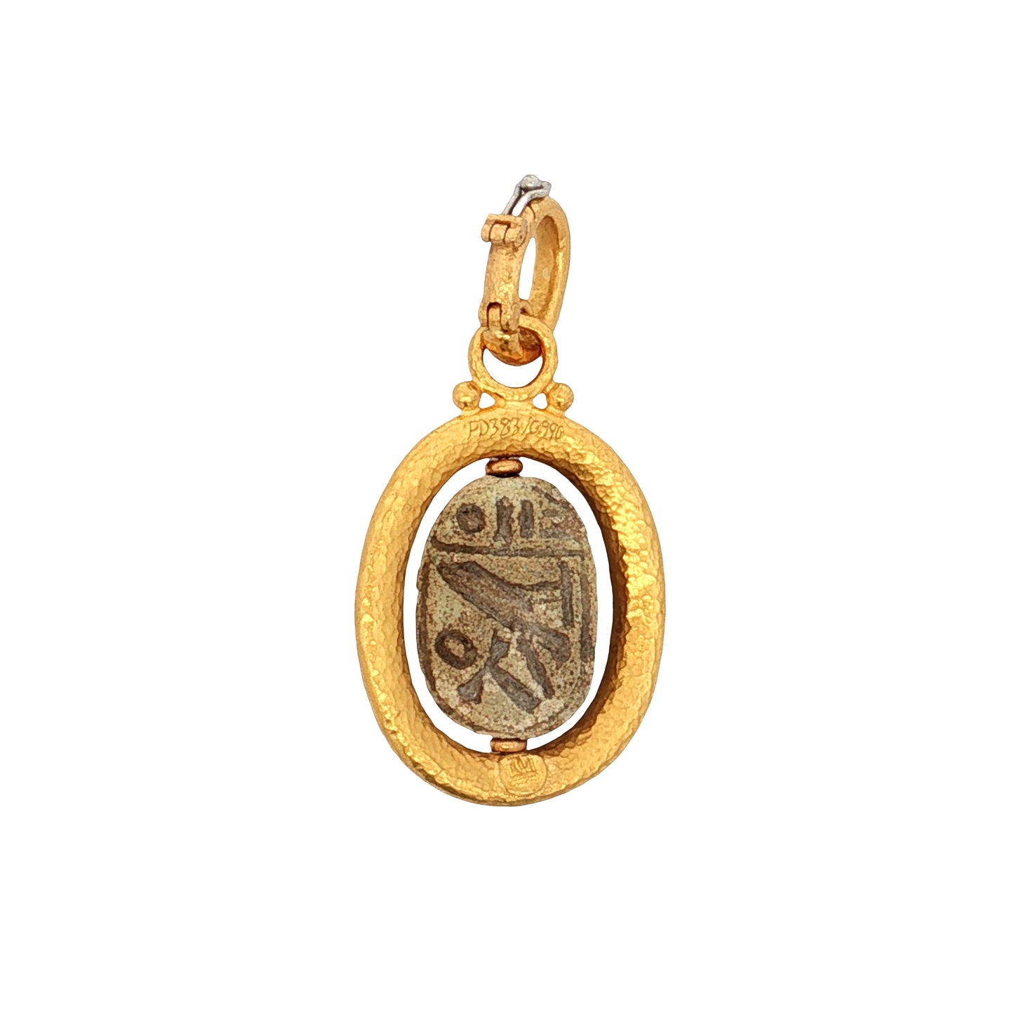 Gurhan Scarab Beetle Pendant 24k Yellow Gold