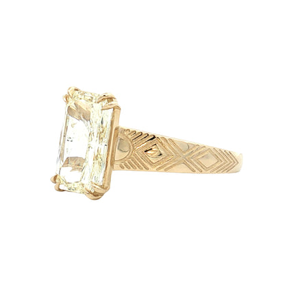 3.01 GIA Radiant Cut Diamond Engagement Ring 14k