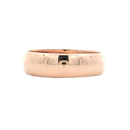 Antique Victorian Men's Wedding Band 18k Rose Gold