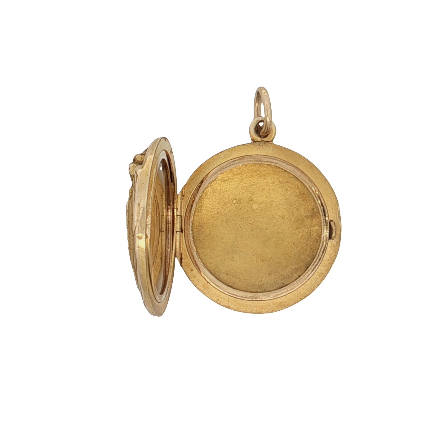 Antique Victorian Dragon Locket Pendant 14k Yellow Gold