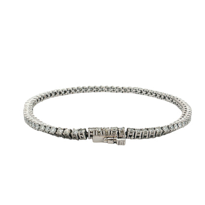 3 Carat Diamond Tennis Bracelet 14k White Gold