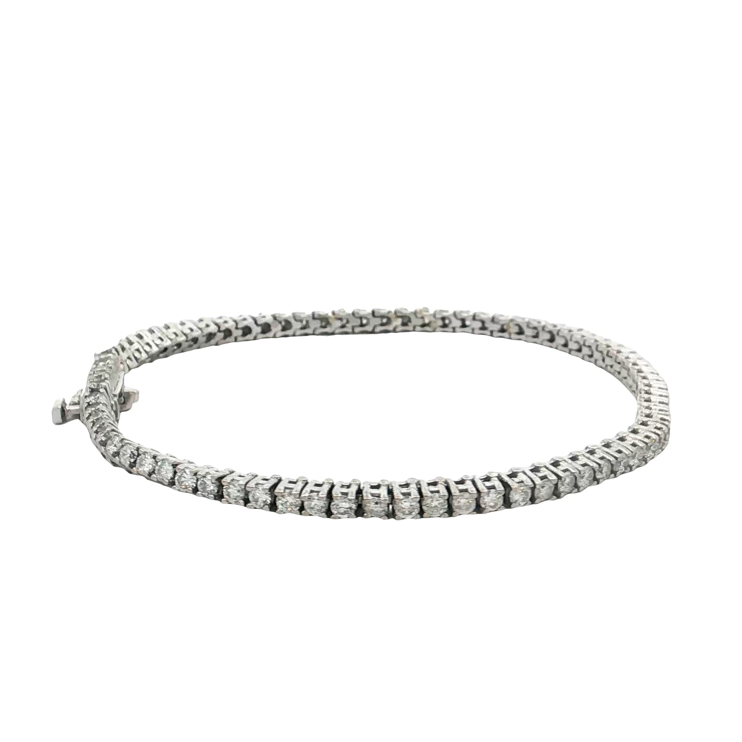 3 Carat Diamond Tennis Bracelet 14k White Gold