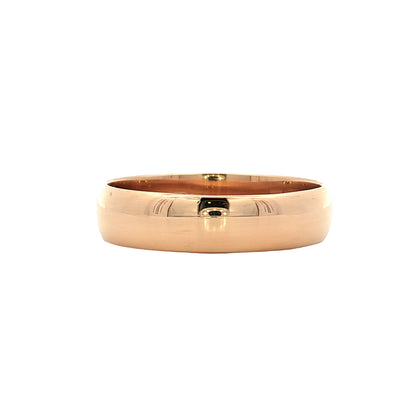 Antique 5mm Victorian Men's Wedding Band 18k Rose Gold
