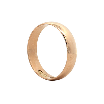 Antique 5mm Victorian Men's Wedding Band 18k Rose Gold