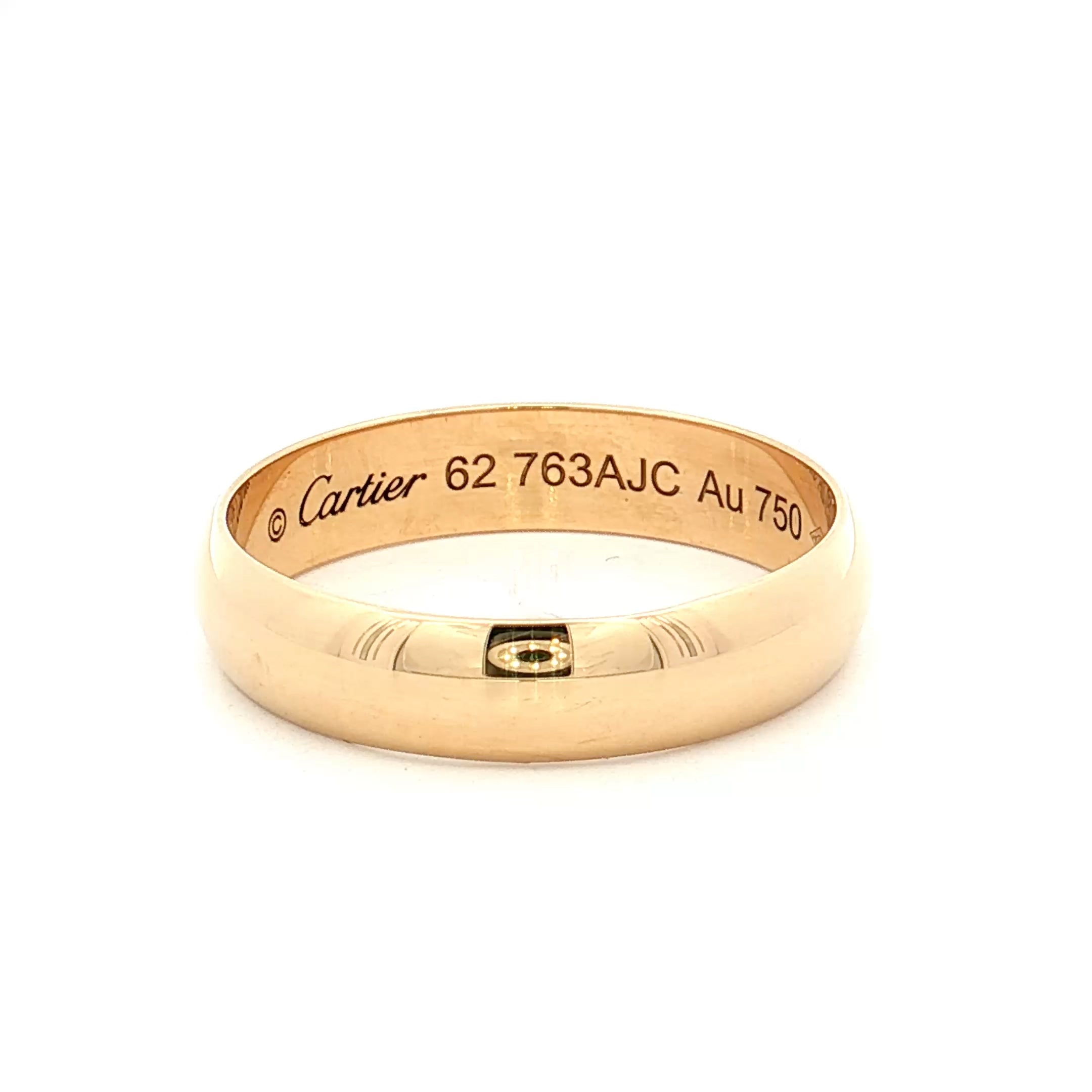 Cartier 1895 Collection Men's Wedding Band 18k Yellow Gold