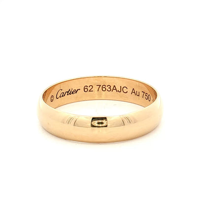 Cartier 1895 Collection Men's Wedding Band 18k Yellow Gold