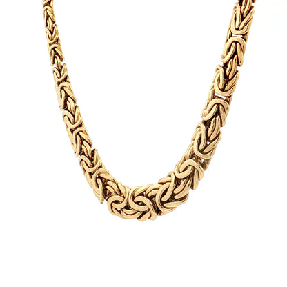 Byzantine Chain Necklace 14k Yellow Gold