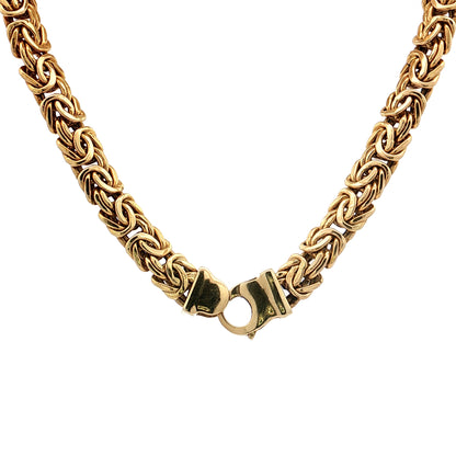 Byzantine Chain Necklace 14k Yellow Gold