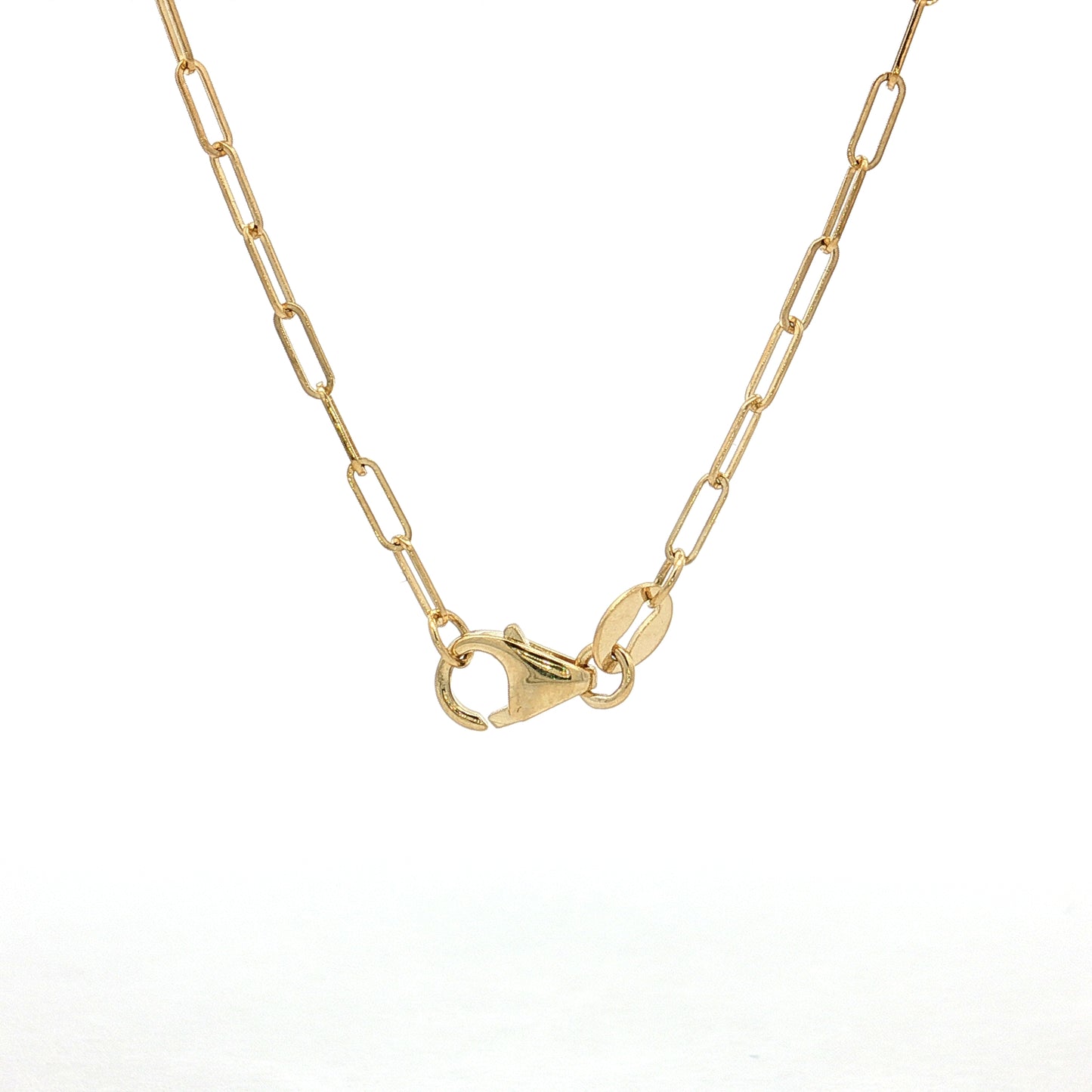 18" Paperclip Chain Necklace 14k Yellow Gold