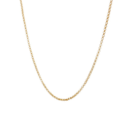 18" Rolo Chain Necklace 14k Yellow Gold