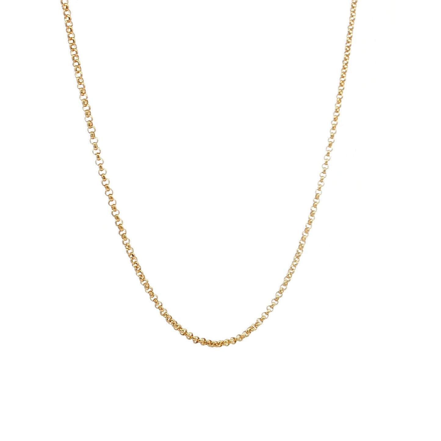 18" Rolo Chain Necklace 14k Yellow Gold