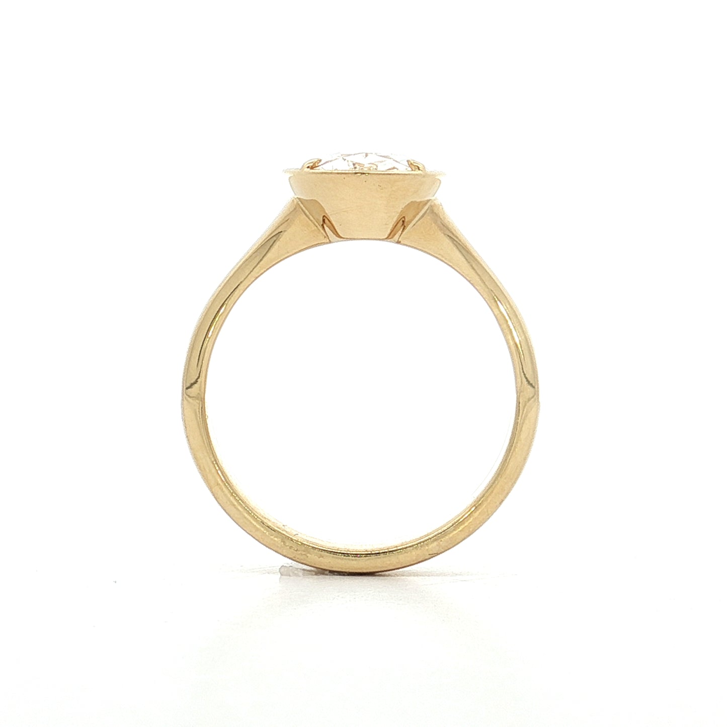 2.70 Pear Diamond Solitaire Engagement Ring 18k