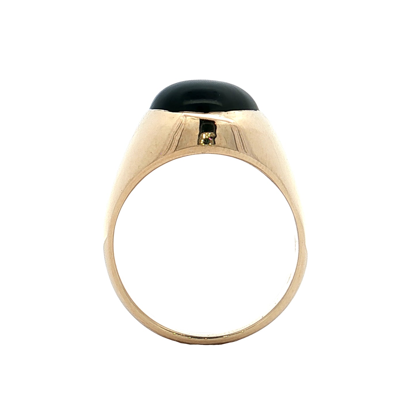 Petrified Wood Cocktail Ring 14k Yellow Gold