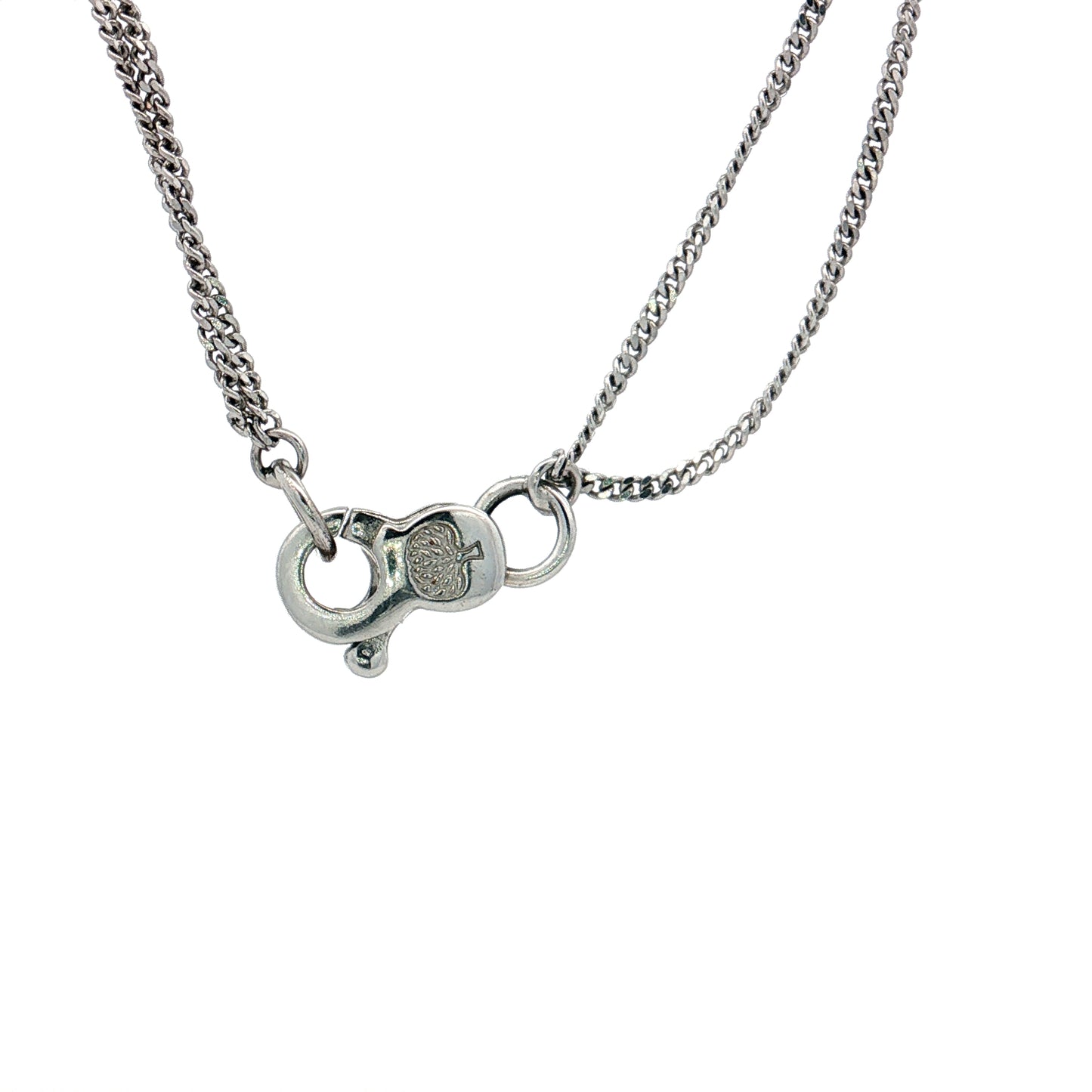 Alfieri St John Double Chain Necklace 18k White Gold
