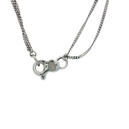 Alfieri St John Double Chain Necklace 18k White Gold