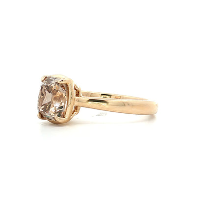 2.03 Fancy Brown Diamond Solitaire Engagement Ring 14k