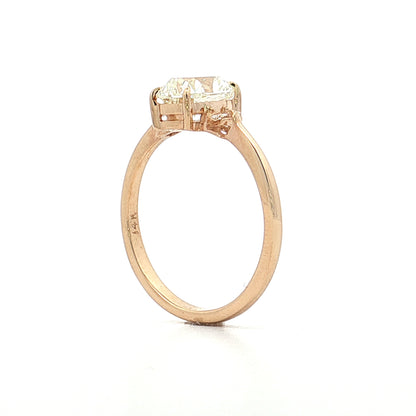 1.41 Old Mine Cushion Diamond Engagement Ring 14k